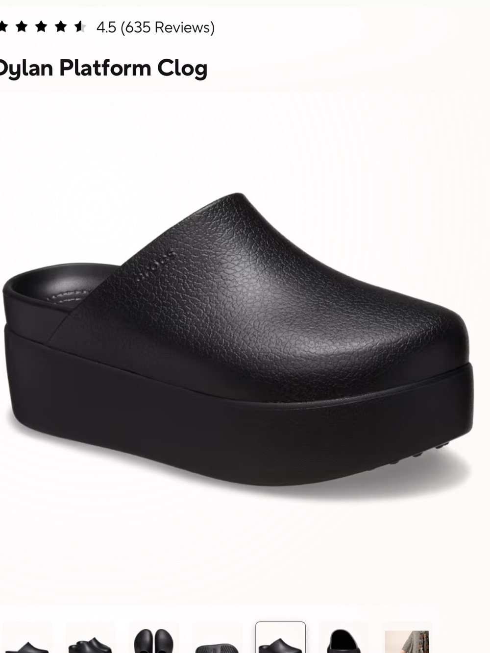 Crocs Dylan Platform Clog — Black - Picture 2 of 7